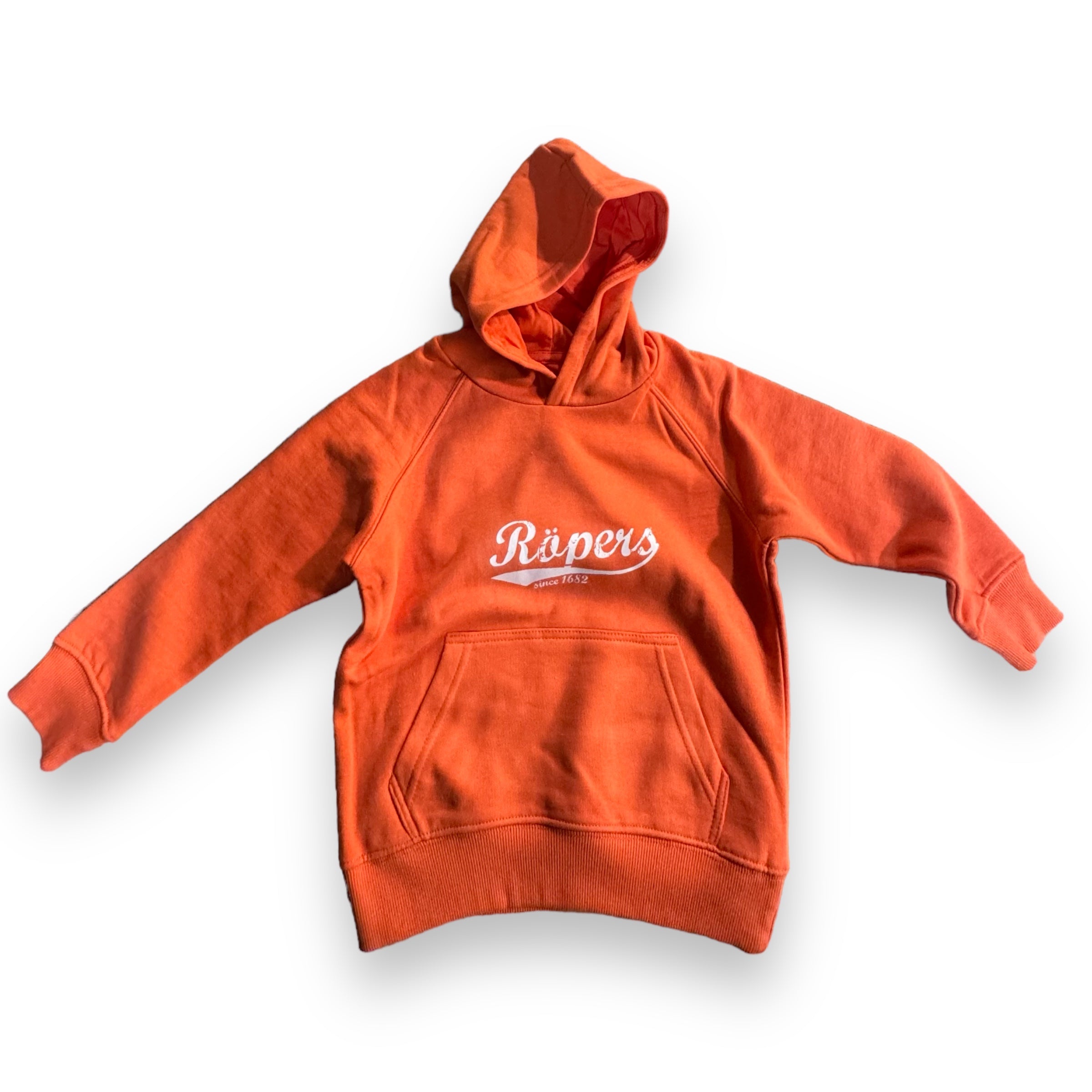 Kinder Hoodie Retro Logo – Röpers Orange